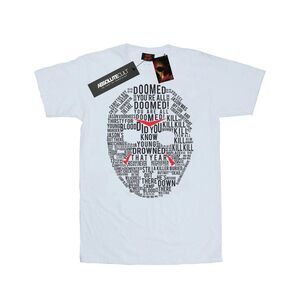 Friday 13th Mens Jason Text Mask T-Shirt / White
